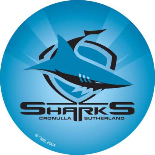 Sharks NRL Edible Icing Image - Round - Click Image to Close